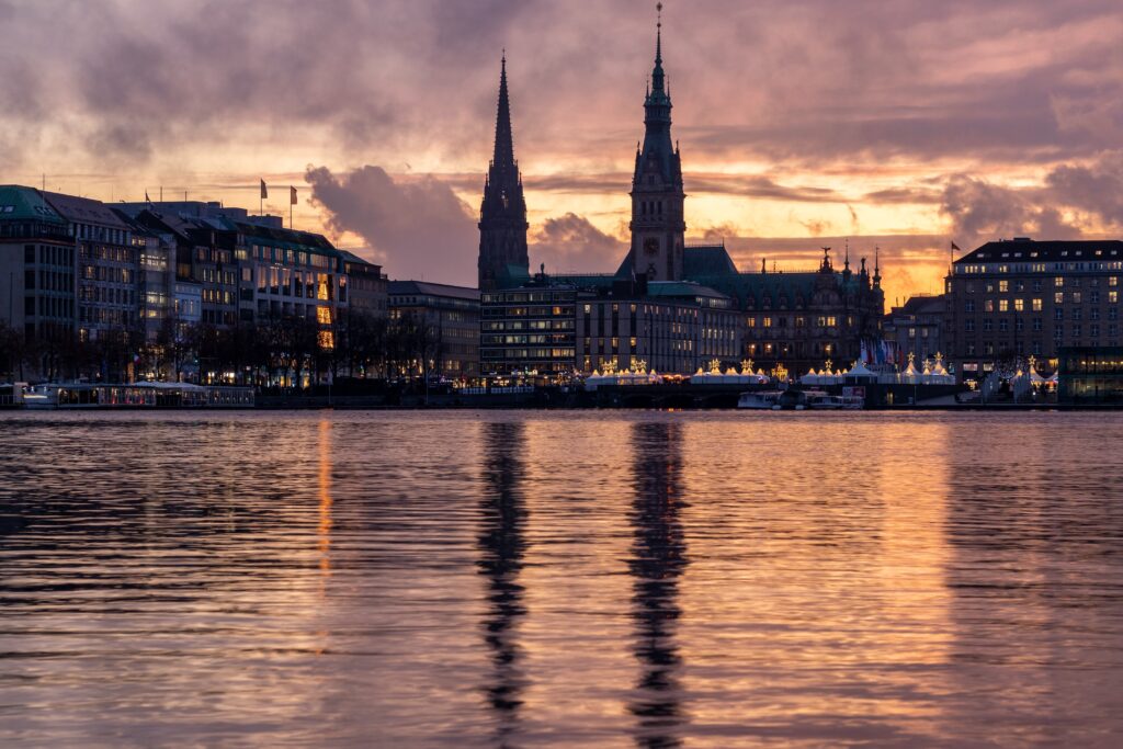Hamburg Sonnenuntergang
